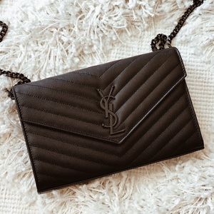 YSL Authentic Leather Wallet-On-Chain